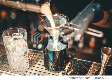 Cocktail Preparation.  46858020