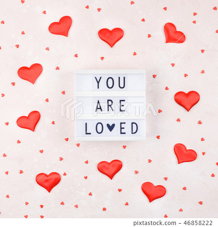 Creative Valentine Day romantic composition 46858222