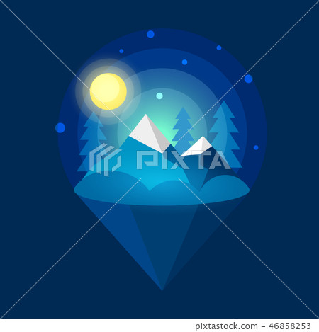 Arctic Northern lights . Nature background. Arctic Northern lights . Nature background. 46858253