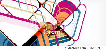 Abstract background multicolored geometric shapes modern design 46859915