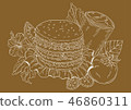 Hamburger illustration 46860311