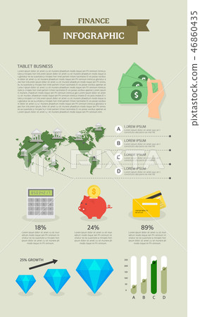 業務信息圖表 46860435