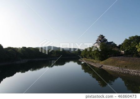 岡山城堡城堡塔反映 岡山城堡城堡塔反映 46860473