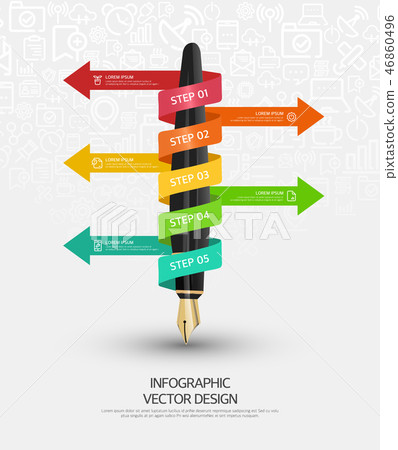 Business infographic Business infographic 46860496