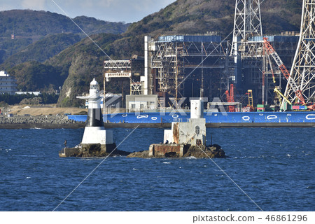 [東京灣] 舊橫須賀發電廠和蘆鹿島 [冬季] 46861296