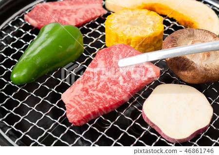 烤肉/燒烤圖像 46861746