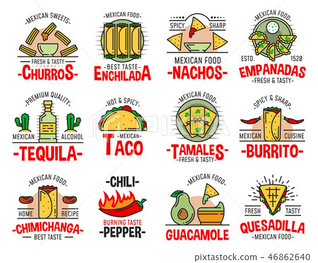 Mexican fast food burrito, nachos and tequila Mexican fast food burrito, nachos and tequila 46862640