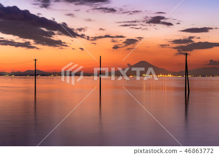 Mt. Fuji from Kisarazu Egawa coast Mt. Fuji from Kisarazu Egawa coast 46863772