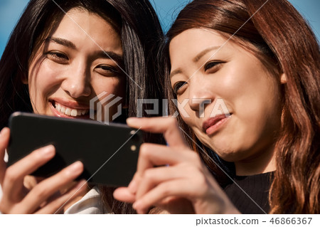 Female Friend Smartphone Female Friend Smartphone 46866367