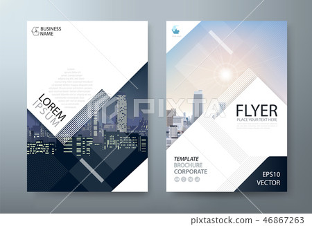 Flyer design, Leaflet, book cover. Company brochure. 46867263