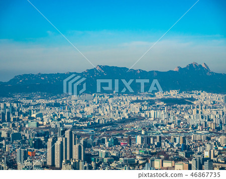 Beautiful architecture building in Seoul City 46867735