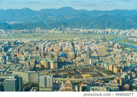 Beautiful architecture building taipei city Beautiful architecture building taipei city 46868877