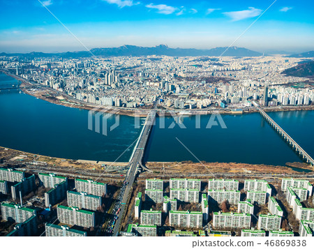 Beautiful architecture building in Seoul City Beautiful architecture building in Seoul City 46869838