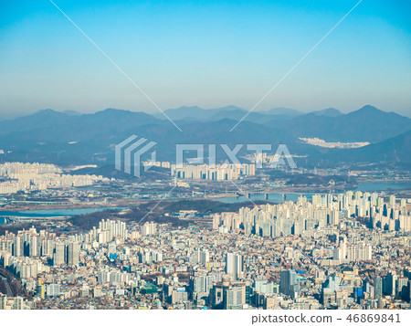 Beautiful architecture building in Seoul City Beautiful architecture building in Seoul City 46869841