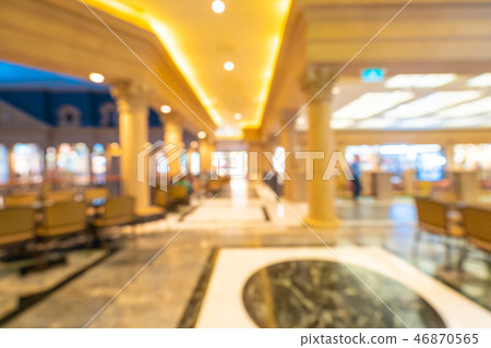 Abstract blur and defocused food court in shopping mall of department store Abstract blur and defocused food court in shopping mall of department store 46870565
