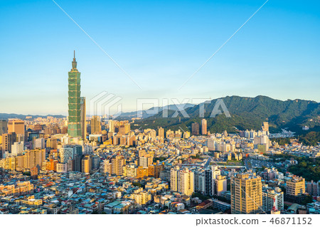 Beautiful architecture building taipei city 46871152
