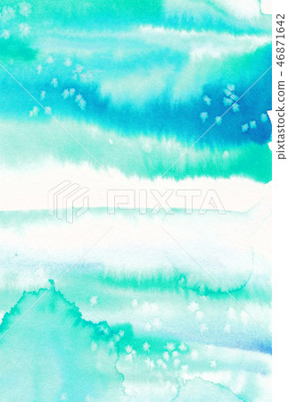 水彩手繪美麗的冷問候明信片大小沒有字母（6A） 46871642