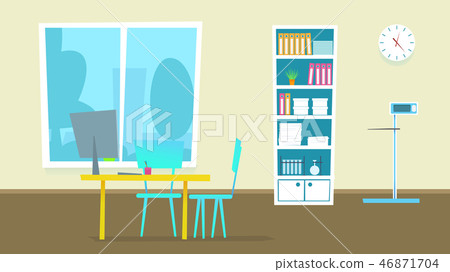 Medical Consultation Cabinet. Vector Illustration. Medical Consultation Cabinet. Vector Illustration. 46871704