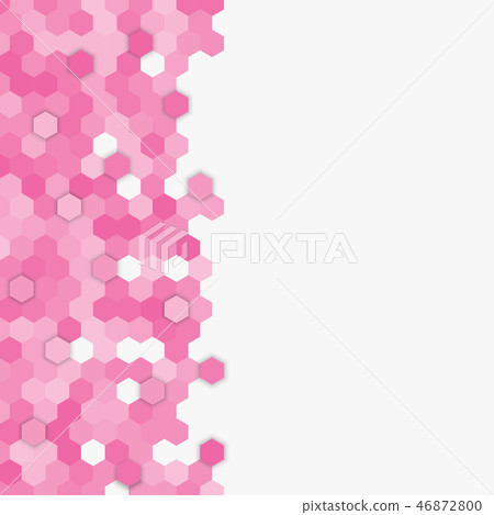 Light pink random hexagon mosaic tiles background. Light pink random hexagon mosaic tiles background. 46872800