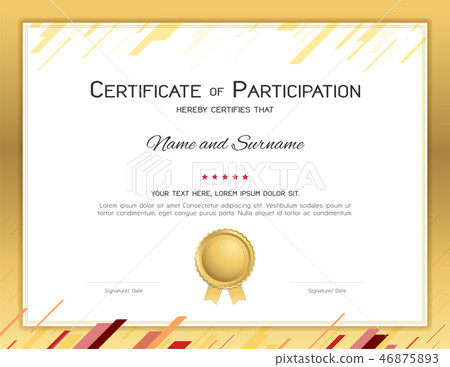 Certificate template in sport theme 46875893
