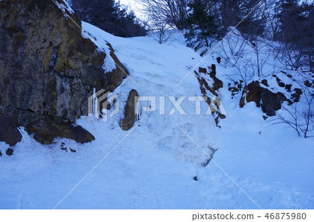 A little yellowish yellow fall behind winter 46875980