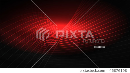 Digital technology abstract background - neon geometric design. Abstract glowing lines. Colorful Digital technology abstract background - neon geometric design. Abstract glowing lines. Colorful 46876198