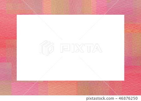 Watercolor collage frame 46876250