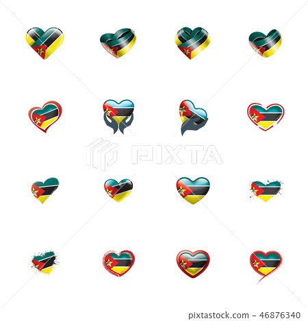 Mozambique flag, vector illustration on a white background 46876340