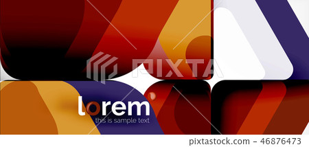 Colorful trendy geometric shapes background Colorful trendy geometric shapes background 46876473