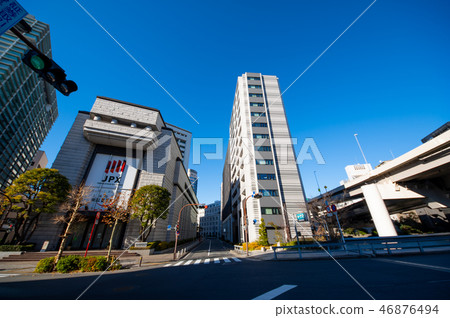 Tokyo Nihonbashi Kashiwacho Stock Exchange front intersection 2010.01 a Tokyo Nihonbashi Kashiwacho Stock Exchange front intersection 2010.01 a 46876494