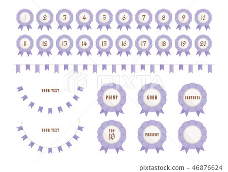 玫瑰花（獎章）紫色 46876624