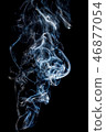 beautiful smoke on a black background in the dark 46877054
