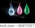amazing explosion of isolated water balloon 46877057