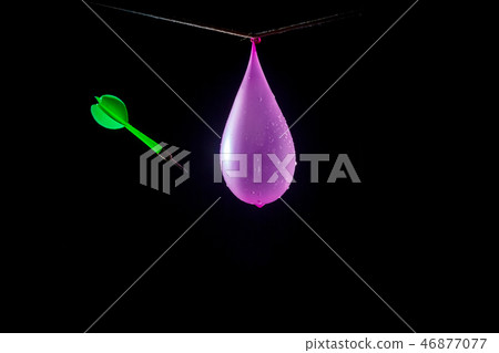amazing explosion of isolated water balloon amazing explosion of isolated water balloon 46877077