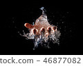 amazing explosion of isolated water balloon 46877082