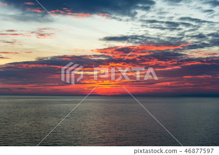 Sunset landscape at Cape Kaliakra, Bulgaria 46877597
