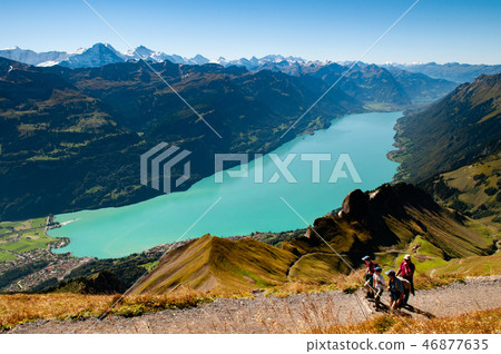 Swiss Alps lake Brienz view from Brienzer Rothorn 46877635