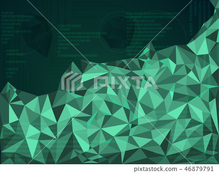 Technology illustration. Digital background.  46879791