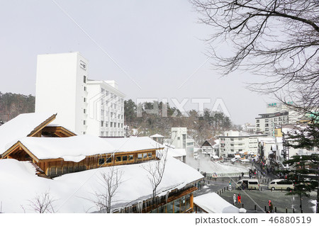 Kusatsu Onsen is a hot spring resort located  46880519