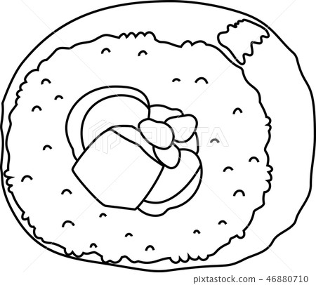 米卷nori海草卷瀨豆沙醬日本食物2月例證集合 插圖素材 46880710 Pixta圖庫