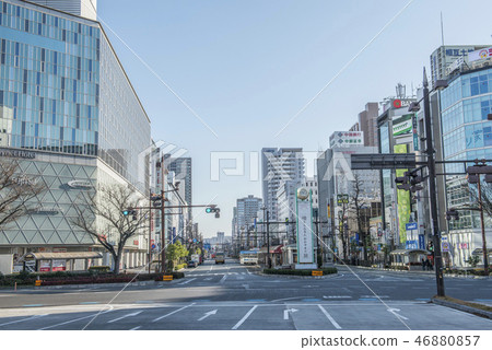 Cityscape in front of Okayama Station, Okayama City, Okayama Prefecture 46880857