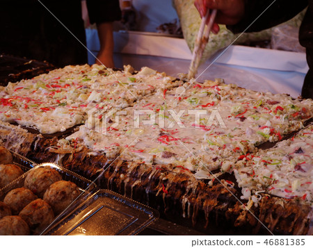 Takoyaki at a stall Takoyaki at a stall 46881385