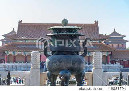 紫禁城故宮博物院 中国北京観光スポット Forbidden City 世界五大博物館 香爐 紫禁城故宮博物院 中国北京観光スポット Forbidden City 世界五大博物館 香爐 46881794
