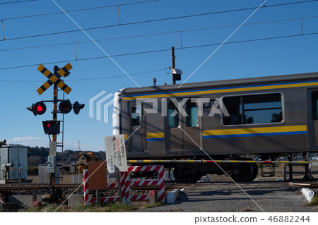 Railroad crossing Railroad crossing 46882244