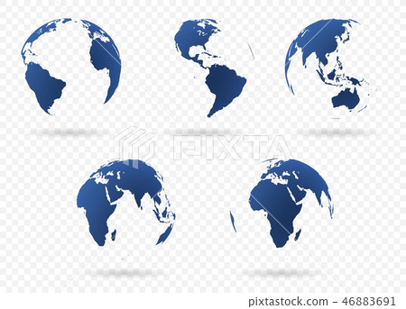 Earth globes set 46883691