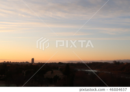 Townscape of morning glow Townscape of morning glow 46884637