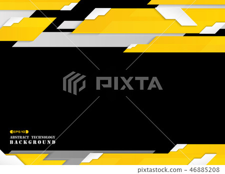 Abstract of futuristic gradient yellow stripe line Abstract of futuristic gradient yellow stripe line 46885208
