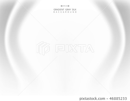 Abstract of gradient white gray silk background. 46885233