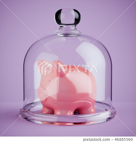 Piggy bank covered protected 46885560