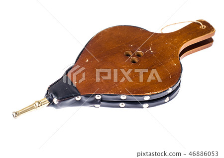 Fireplace accessories isolated on white. Fireplace accessories isolated on white. 46886053